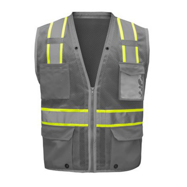 GSS 1723 Gray Hype-Lite Heavy-Duty Vest | Hi-Viz.com GSS 1723 Gray Hype-Lite Heavy-Duty Vest | Hi-Viz.com