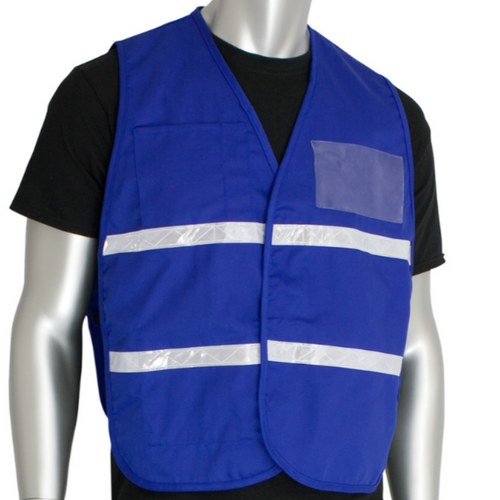 PIP 300-1504 - Blue Safety Vest | Front View