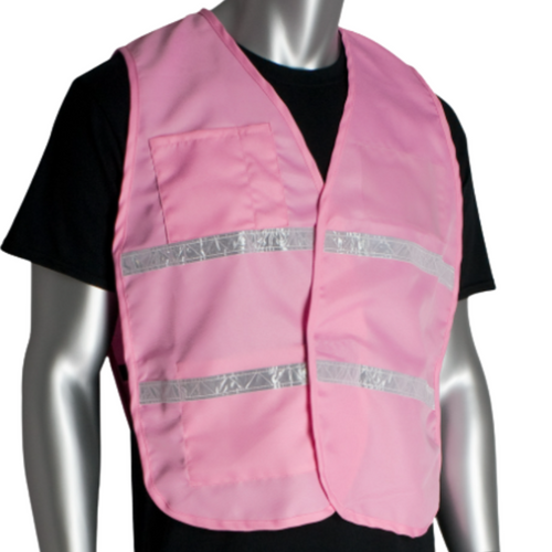 PIP 300-1516 - Pink Safety Vest | Front View