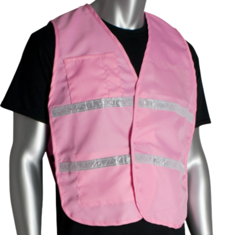 PIP 300-1516 - Pink Safety Vest | Front View