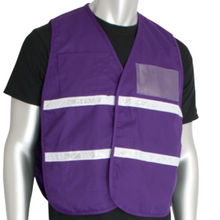 Load image into Gallery viewer, PIP 300-2501 - Purple Safety Vest | Front View
