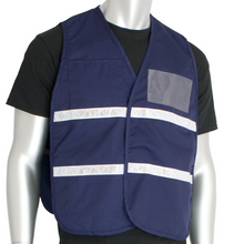 Load image into Gallery viewer, PIP 300-2503 - Navy Blue Safety Vest | Front View

