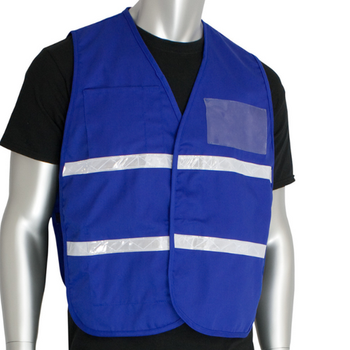 PIP 300-2504 - Blue Safety Vest | Front View
