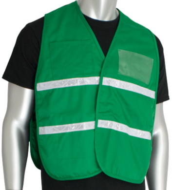 PIP 300-2505 - Green Safety Vest | Front View