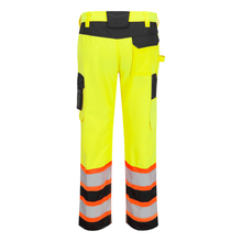 Load image into Gallery viewer, Portwest CA241 Safety Green High Visibility Pants | Back View
