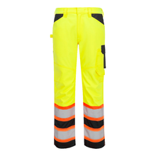 Load image into Gallery viewer, Portwest CA241 Safety Green High Visibility Pants | Front View
