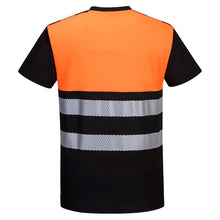 Load image into Gallery viewer, Portwest PW311  
Safety Orange PW3 High Visibility Shirt | Back View

