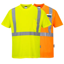 Load image into Gallery viewer, Portwest S190 Hi-Vis Short Sleeve Shirts | Main View
