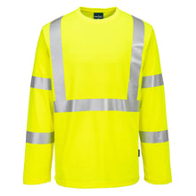 Load image into Gallery viewer, Portwest S199 Safety Green Hi-Viz Long Sleeve Shirts | Front View
