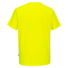 Load image into Gallery viewer, Portwest S577 – Safety Green Hi-Viz Short Sleeve Shirt | Back View 
