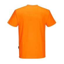 Load image into Gallery viewer, Portwest S577 – Safety Orange Hi-Viz Short Sleeve Shirt | Back View 
