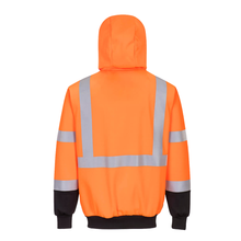 Load image into Gallery viewer, Portwest UB315 Safety Orange High Visibility Jackets | Back View
