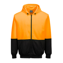 Load image into Gallery viewer, Portwest UB327 Safety Orange High Visibilty Jacket | Front View
