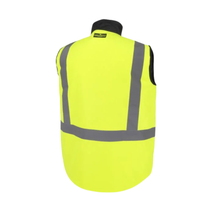 Load image into Gallery viewer, Radians SJV41B Safety Green Safety Vest | Back View
