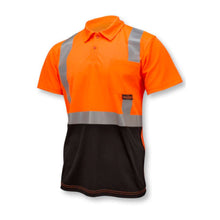 Load image into Gallery viewer, Radians ST12B-2POS - Safety Orange Hi-Viz Polo Shirt | Front Left  View

