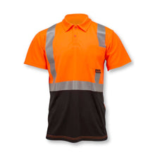 Load image into Gallery viewer, Radians ST12B-2POS - Safety Orange Hi-Viz Polo Shirt | Front View
