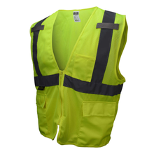 Load image into Gallery viewer, Radians SV27-2ZGM - Safety Green Surveyor Type Vest | Front View
