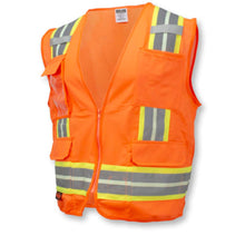 Load image into Gallery viewer, Radians SV6GL – Safety Orange ANSI Class 2 Safety Vest | Front Left View 
