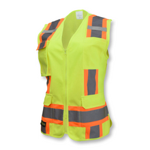 Load image into Gallery viewer, Radians SV6W - Safety Green Women&#39;s Safety Vest | Front Left View
