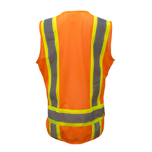 Load image into Gallery viewer, Radians SV6W - Safety Orange Women&#39;s Safety Vest | Back View
