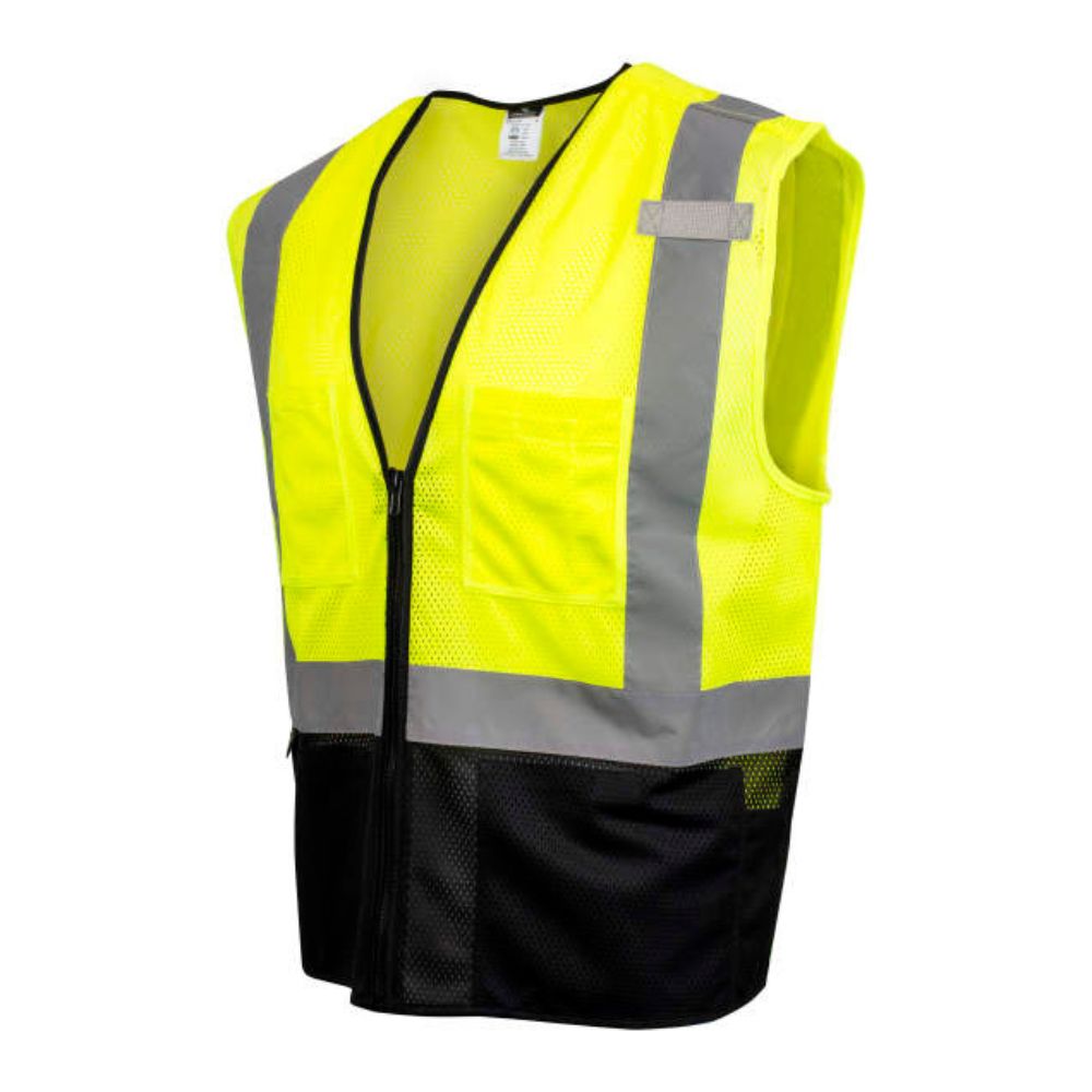 Radians SV54B, Class 2 Mesh Safety Vest, Black Bottom | Hi-Viz.com