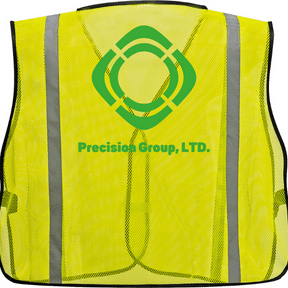 Economy Mesh Safety Vests with Custom Printed Logo