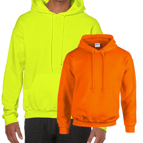 Gildan 18500, Heavy-Blend Hooded Sweatshirt, Safety