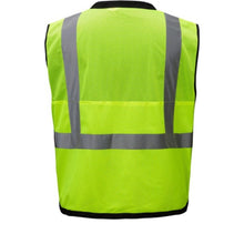 Load image into Gallery viewer, GSS 1201 – Safety Green Surveyor Safety Vest | Back View 
