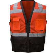 Load image into Gallery viewer, GSS 1212 – Safety Orange Surveyor Safety Vest | Front View 

