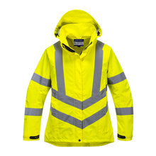 Load image into Gallery viewer, Portwest LW70YER - Safety Green Hi-Viz Parka | Front View
