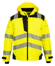 Load image into Gallery viewer, Portwest PW360YBR - Safety Green Hi-Viz Rain Jacket | Front View
