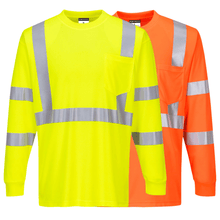 Load image into Gallery viewer, Portwest S192 - Hi-Viz Long Sleeve Shirt | Main View
