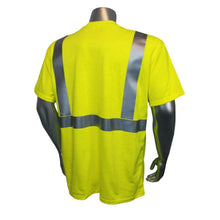 Load image into Gallery viewer, Radians LHV-FR-TS – Safety Green FR High Visibility Shirts | Back Right view 
