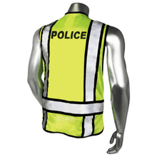 Load image into Gallery viewer, Radians LHV-207-3G-BLK-POL - Black Trim Police Safety Vest | Back Right View
