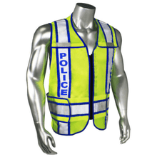 Load image into Gallery viewer, Radians LHV-207-3G-POL - Blue Trim Police Safety Vest | Front Right View
