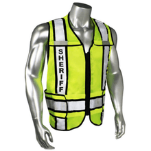 Load image into Gallery viewer, Radians LHV-207-3G-SHF - Black Trim SHERIFF Safety Vest | Front View
