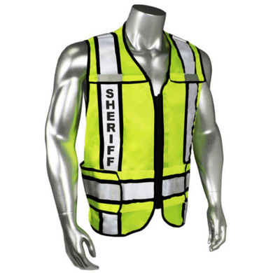 Radians LHV-207-3G-SHF - Black Trim SHERIFF Safety Vest | Front View