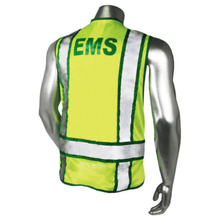 Load image into Gallery viewer, Radians LHV-207-3G-EMS - Green Trim EMS Safety Vest | Back View
