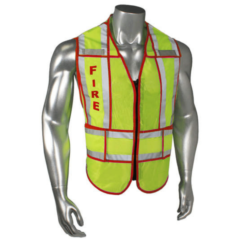 Radians LHV-207-SPT-FIR - Red Trim Fire Safety Vest | Front View
