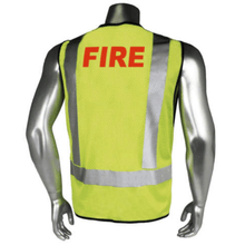 Load image into Gallery viewer, Radians LHV-5-PC-ZR-FIR - Safety Green Fire Safety Vest | Back View
