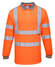 Load image into Gallery viewer, Portwest S277ORR - Safety Orange Hi-Viz Polo Shirt | Front View
