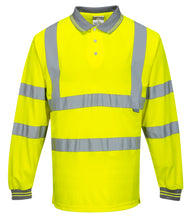 Load image into Gallery viewer, Portwest S277YER - Safety Green Hi-Viz Polo Shirt | Front View
