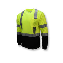 Load image into Gallery viewer, Radians ST21B-3PGS - Safety Green Hi-Viz Long Sleeve Shirts | Front Left View
