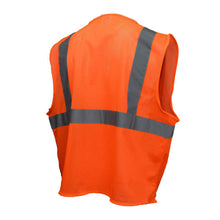 Load image into Gallery viewer, Radians SVE1-2ZOM - Safety Orange ANSI Class 2 Safety Vest | Back Right View
