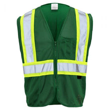 Load image into Gallery viewer, GSS 3136 - Safety Green Multi-Use Utility Vest | Front View

