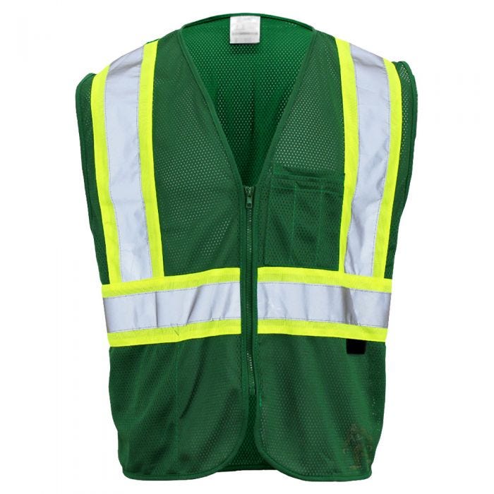 GSS 3136 - Safety Green Multi-Use Utility Vest | Front View