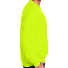 Load image into Gallery viewer, Gildan 18000 – Safety Green NON-ANSI Sweatshirt | Side View 
