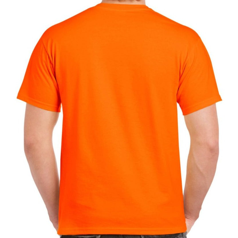 Small, Gildan, Hi-Viz, Short Sleeve Safety Orange T-Shirt [2000]