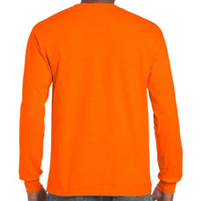 Load image into Gallery viewer, 2X, Gildan, Hi-Viz, Long Sleeve Safety Orange T-Shirt [2400]
