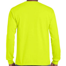Load image into Gallery viewer, Small, Gildan, Hi-Viz, Long Sleeve Safety Green T-Shirt [2400]
